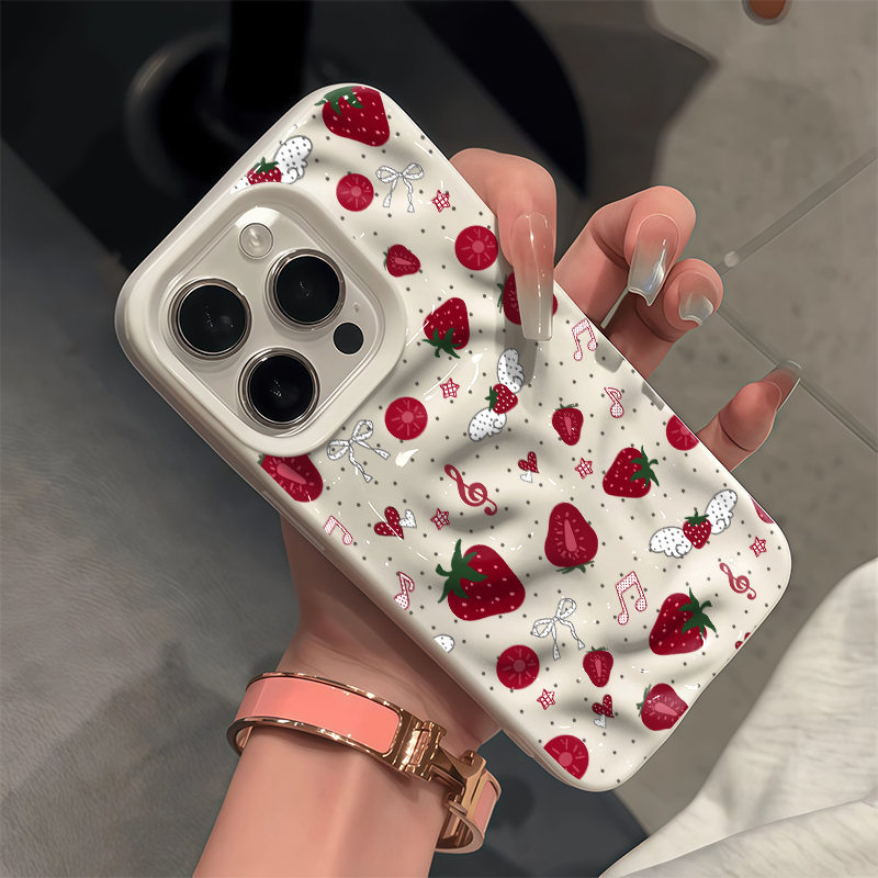 Phone Cases Cute Iphone 13 - Funda 3D con diseño de fresa