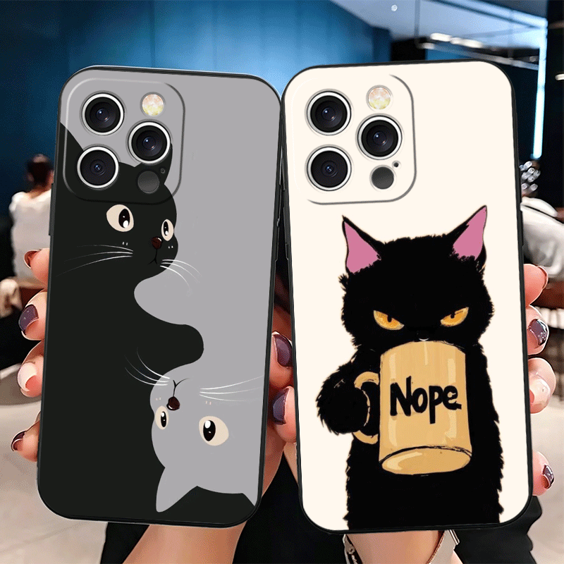 Phone Cases Cute Iphone 14 - Funda de Silicona con Dibujo de