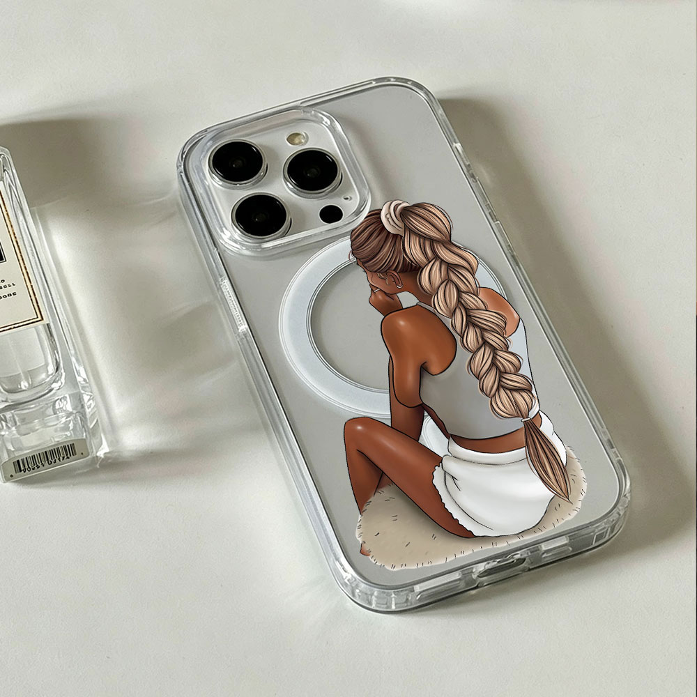 Phone Cases Magsafe - Funda Magnética Transparente para Teléfono con