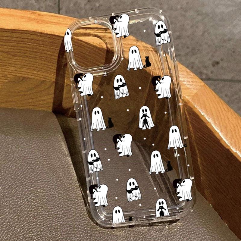 Phone Cases Xs Max - Funda transparente con estampado de fantasma