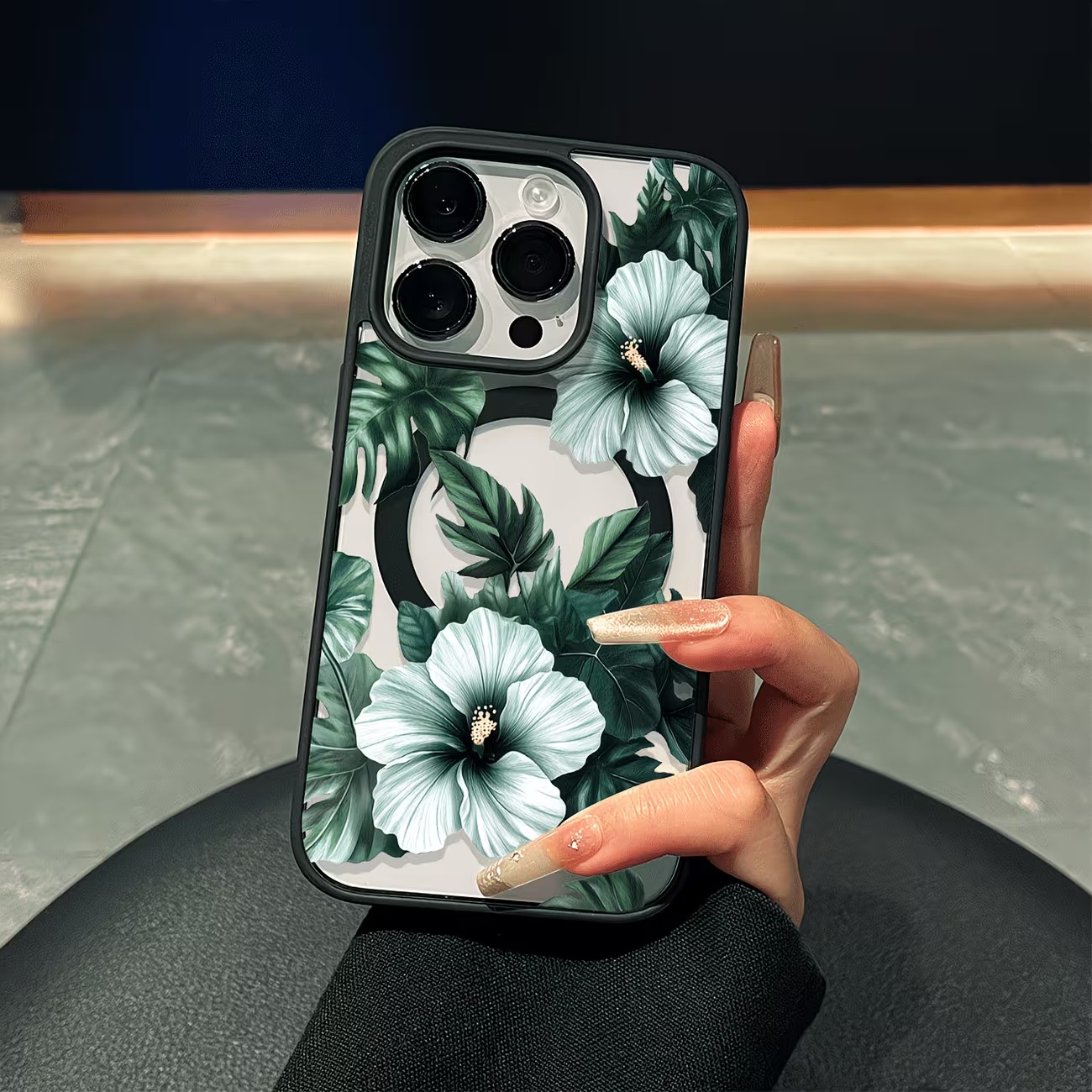Phone Cases Magsafe - Funda para Teléfono con Estampado Floral