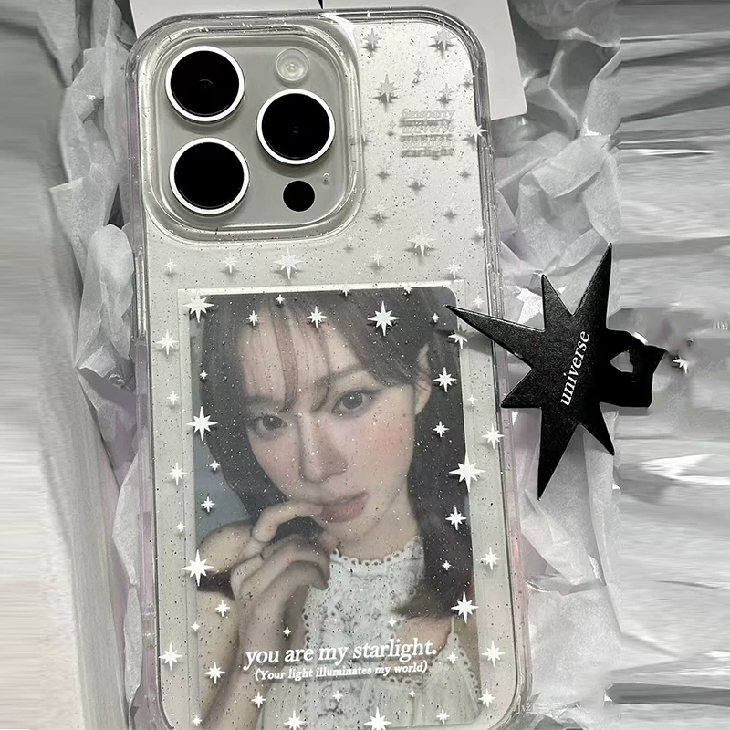 Phone Cases Cute Iphone 13 - Funda de teléfono coreana con purpurina