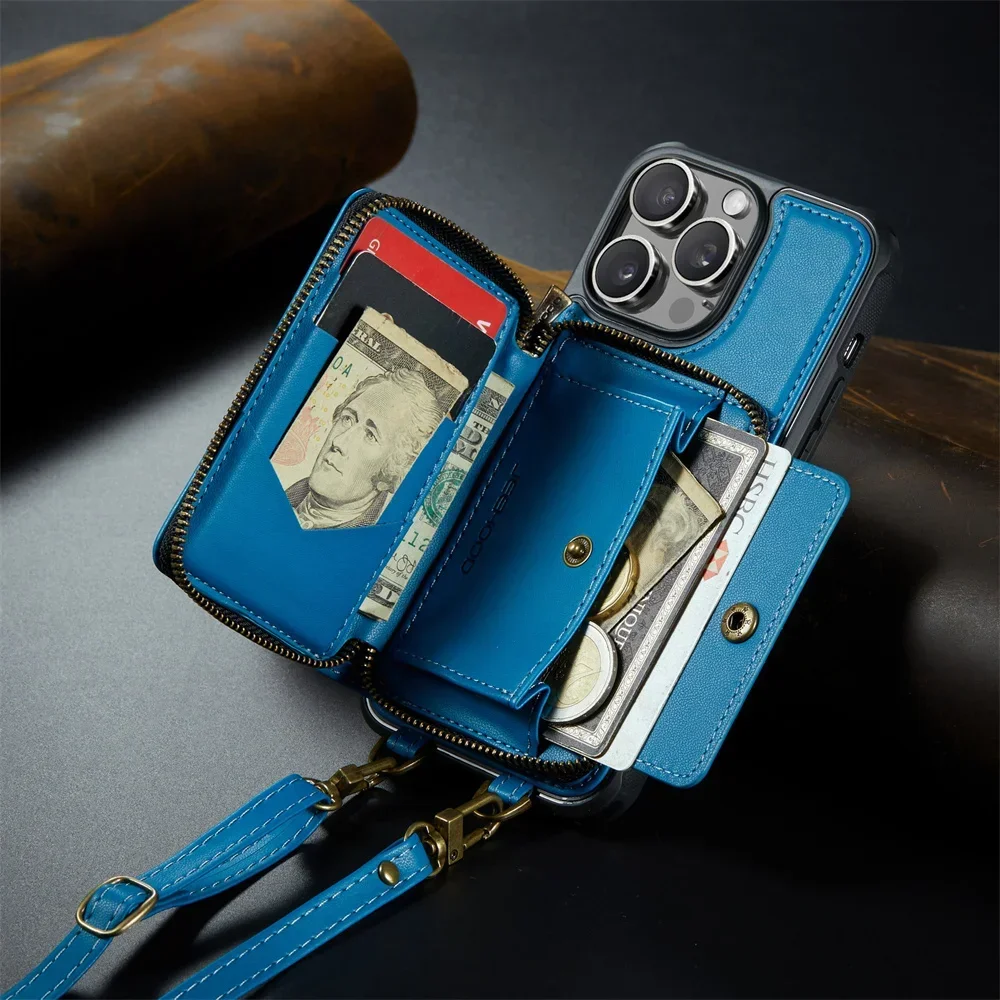 Funda tipo cartera con tarjete - Leather Folio Wallet Case reseña y precio