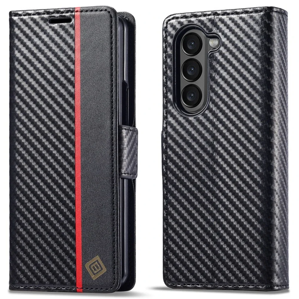 Funda de cuero PU de fibra de  - Phone Cases That Hold Cards reseña y precio