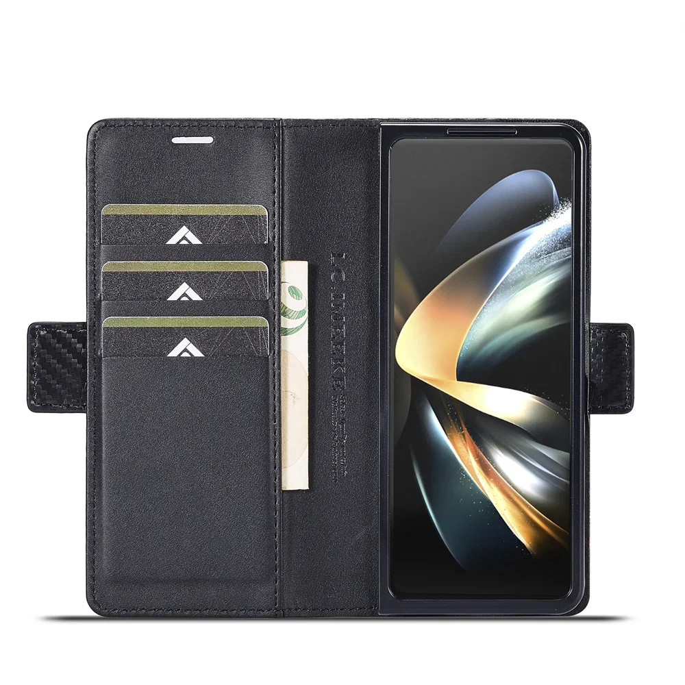 Funda de cuero PU de fibra de  - Phone Cases That Hold Cards reseña y precio