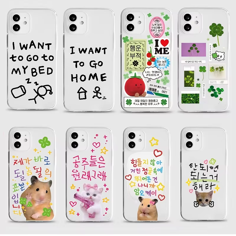 Funda Transparente Coreana con - Phone Cases Cute Iphone 14 reseña y precio