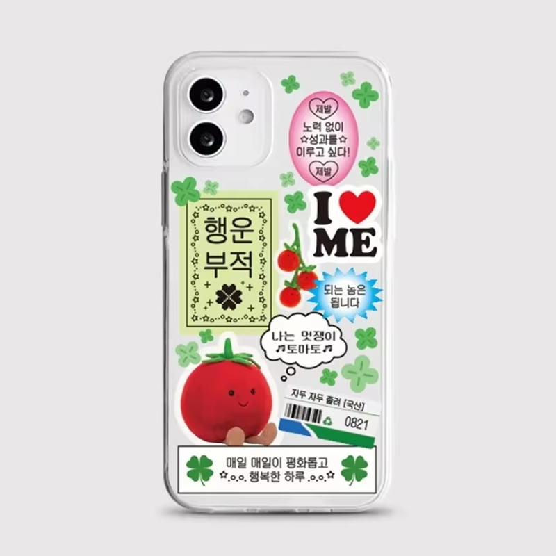 Funda Transparente Coreana con - Phone Cases Cute Iphone 14 reseña y precio