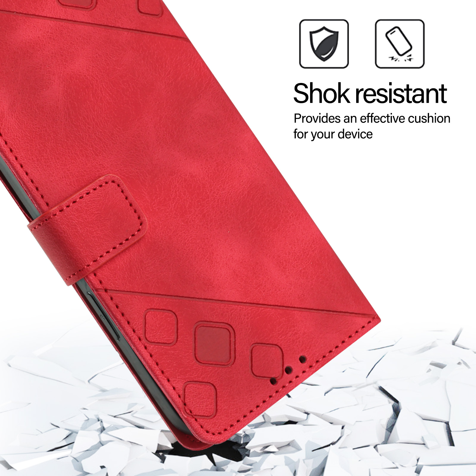 Funda de cuero de lujo para te - Leather Folio Wallet Case reseña y precio