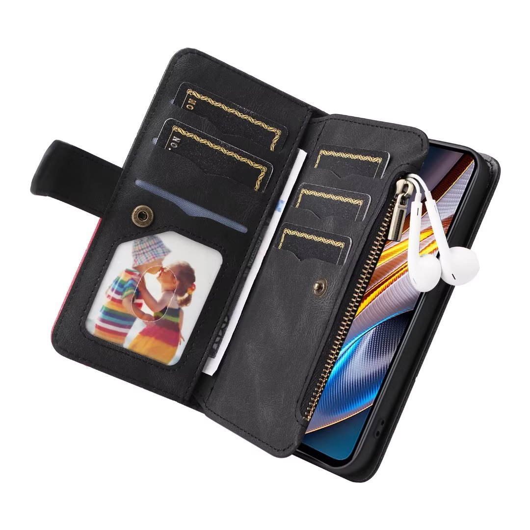 Funda de cuero de lujo con tap - Leather Folio Wallet Case reseña y precio