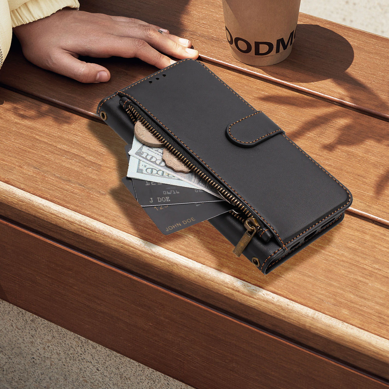Funda Protectora de Cuero Tipo - Leather Folio Wallet Case reseña y precio