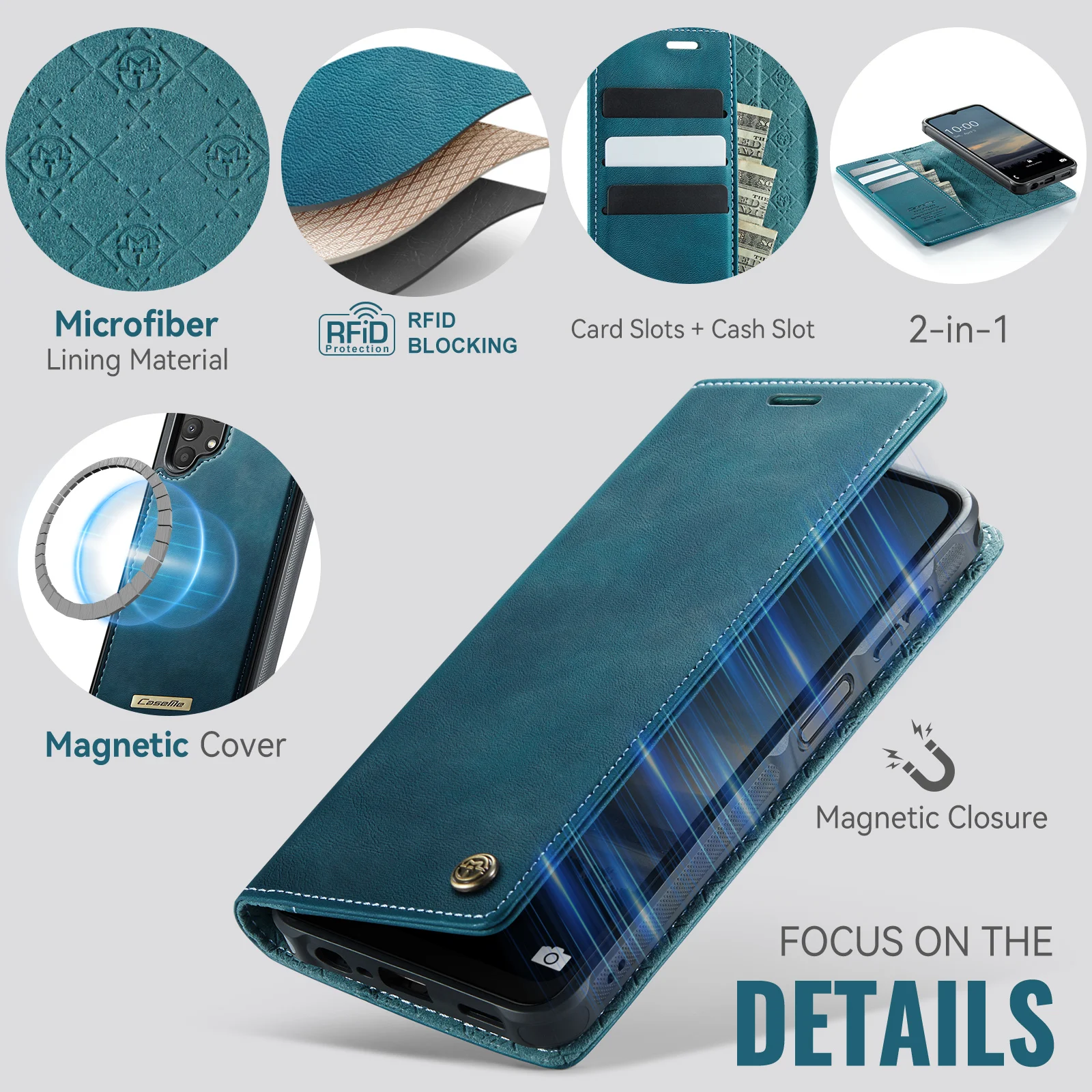 Funda Tipo Cartera Caseme-C49  - Leather Folio Wallet Case reseña y precio
