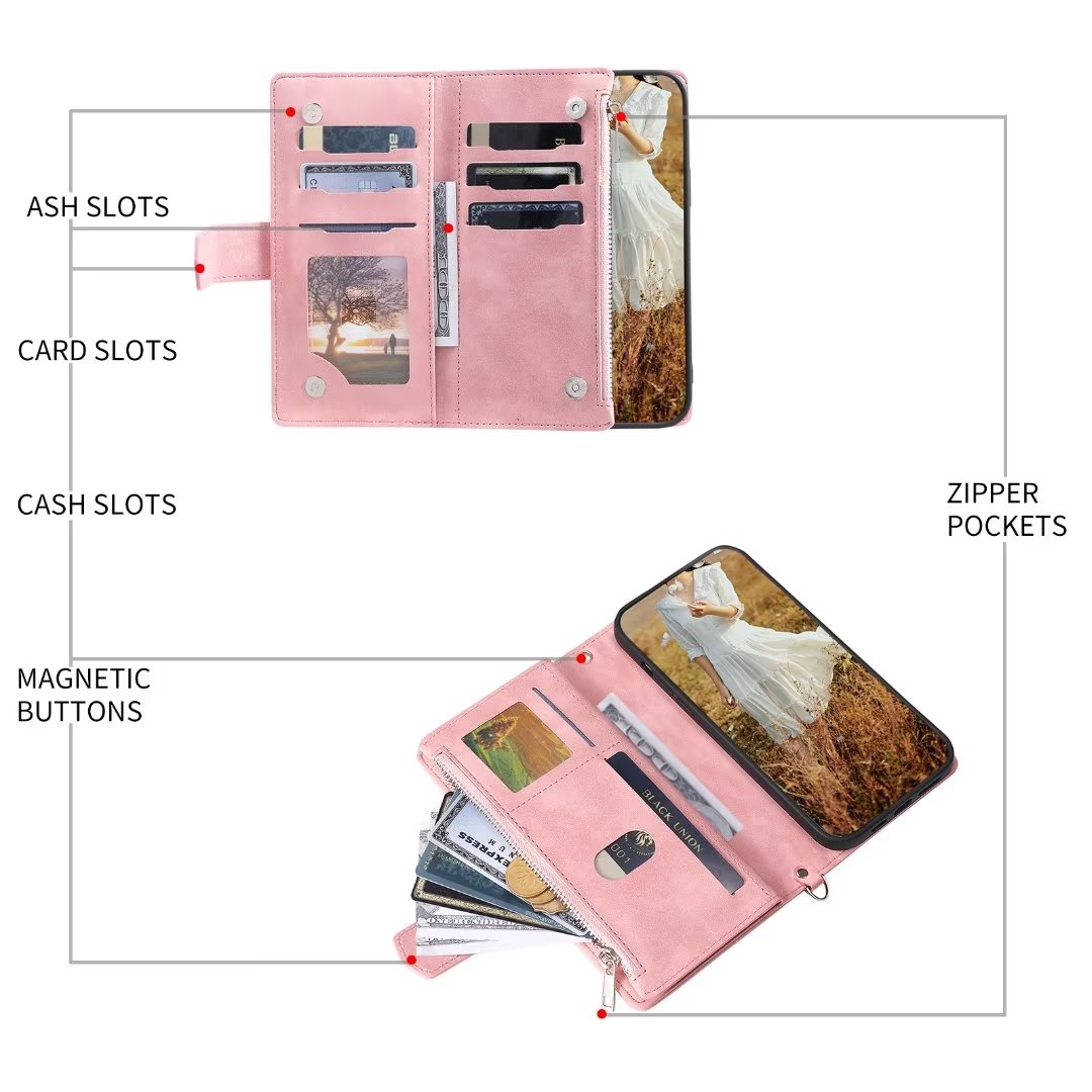 Funda de cuero con tapa para M - Leather Folio Wallet Case reseña y precio