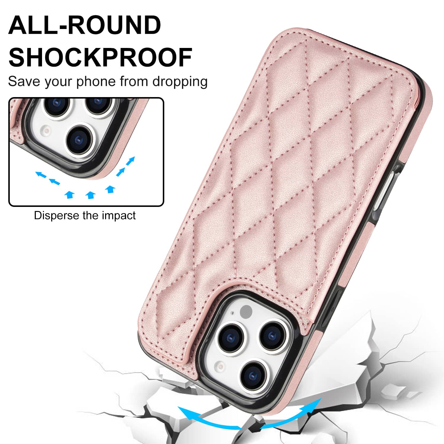 Para iPhone 16 Pro Max iPhone  - Leather Folio Wallet Case reseña y precio