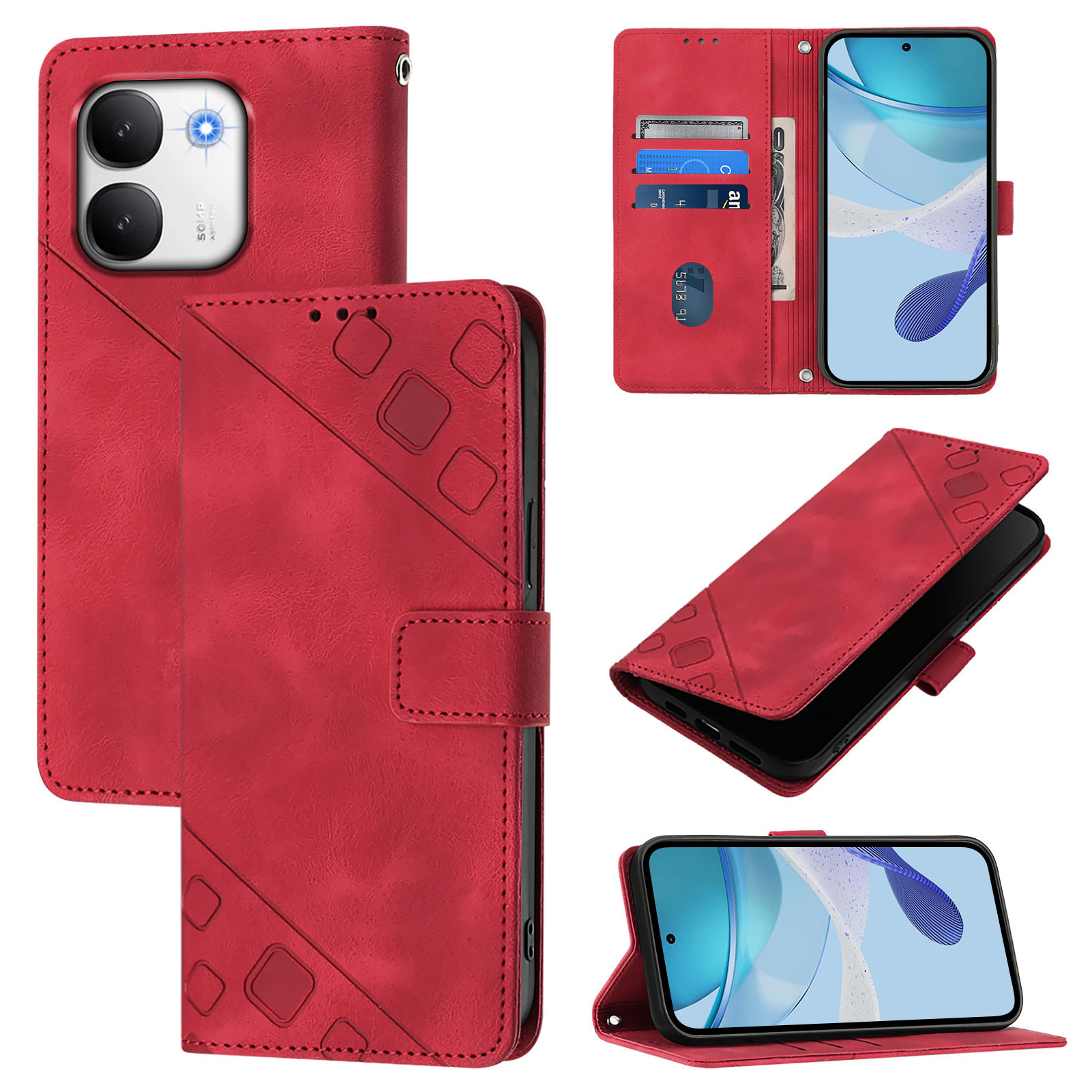 Funda de Piel de Lujo para Tel - Leather Folio Wallet Case reseña y precio