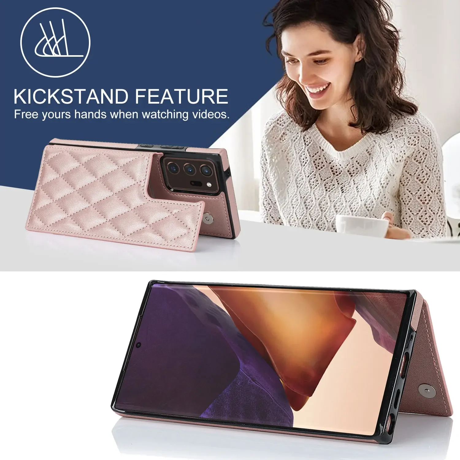 Funda de cuero con tapa para S - Leather Folio Wallet Case reseña y precio