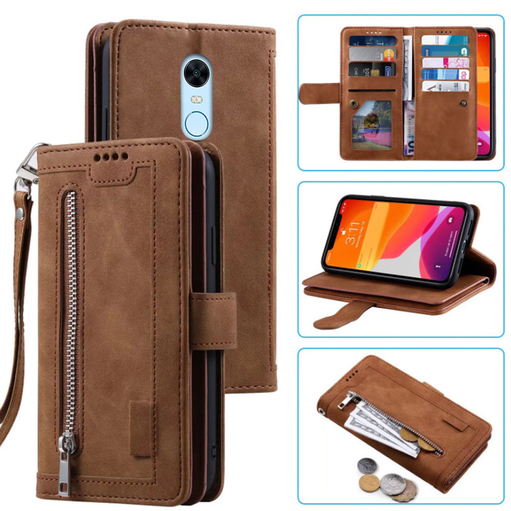 Funda de cuero para Redmi 5 Pl - Leather Folio Wallet Case reseña y precio
